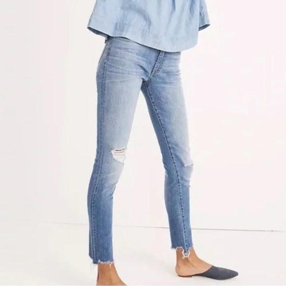 Madewell Denim - Madewell high rise skinny jeans size 27 length 37” inseam 27”